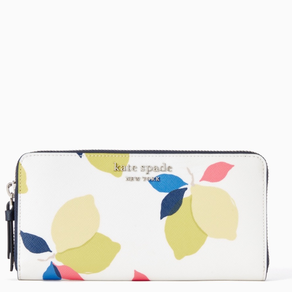 cameron lemon zest large slim bifold wallet